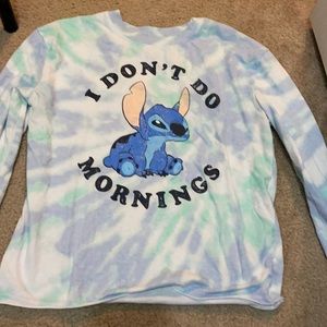 very cute stitch disney shirt out grown